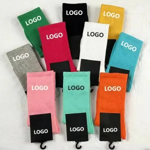 Unisex Embroidered Tennis Athletic Logo Running Ankle Crew Designer Cotton Custom Men’s Sports Socks