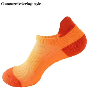 Unisex High Fitness Running Socks Custom Made Anti Slip Ankle Socks ODM Casual Fashion Spring Cuff Knitted 100% Nylon Bottom
