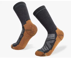 Unisex Merino Wool Crew Socks Autumn Winter Outdoor Hiking Running Mountain Sports Socks for Youth Adults Fleece