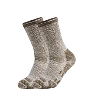Unisex Merino Wool Crew Socks Digital Printing Knitted Thermal Warm Boot Socks for Winter Sports Ski Skate Hiking