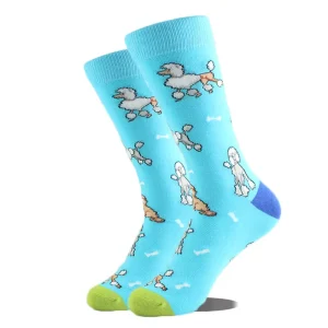 Unisex Novelty Low MOQ Custom Logo Design Package Men Women Fashion Funny Jacquard Printed Colorful Crew Tube Socks