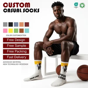 Unisex Streetwear Graphic Letter Print Crew Socks Casual Sport Fashion Socks