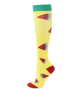 Unisex Striped Knee High Compression Sports Socks Mens Breathable Nylon Custom Compression Socks OEM Service for Soccer Football