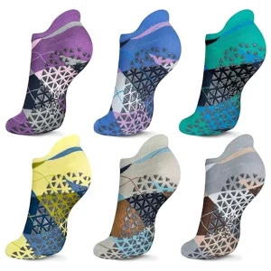 Unisex Terry Cushioned Soccer Grip Socks Custom Logo Ankle Shorts for Summer & Winter Yoga Anti Slip Crew Design