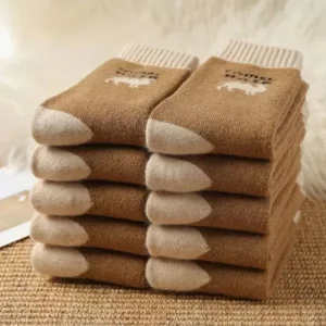 Unisex Warm Terry Winter Camel Wool Socks
