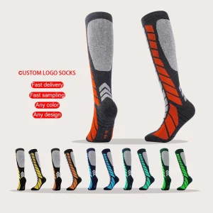 Unisex Winter Sports Ski Socks Thick Soft Knitted Terry Cloth Character Ankle Cushioned Eco friendly Outdoor Socks