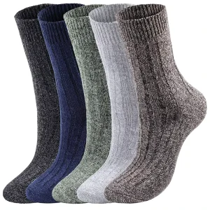 Vintage Winter Thermal Merino Wool Socks for Women