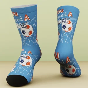 WJN Youth Anti Bacterial Breathable Ankle Sport Socks Custom Logo 360 Digital Printing Knitted Bamboo 3D Printed High Quality