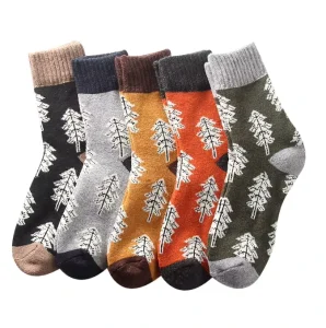 WUYANG FACTORY Wool Socks Vintage Winter Warm for Women Soft Cozy Socks Thick Knit Boots Socks