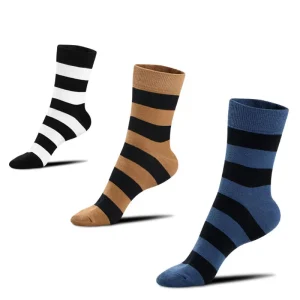 WUYANG Factory Medium Length Socks Men’s Sports Cotton Striped Fashion Socks Men’s Trendy Socks