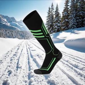 Warm Winter Thick Knitted Knee High Ski Socks Youth Men Women Anti Bacterial Spandex Polyester Cotton Snow Sports Climbing