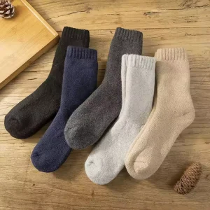Warmer Winter Wool Socks for Women Soft Plain Fancy Socks Thicker Floor Socks at Price