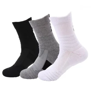 Whale Sample Low MOQ Custom Logo Super Running Cycling Athletic Crew Basketball Men Terry Sports Socks