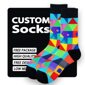 White Black Customize Mens Socks Bamboo Cotton Custom Logo Socks Breathable Soft Sport Socks