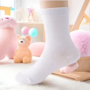 White Children’s Socks Boys and Girls Short Non Slip Knitted Summer Casual Boat Socks