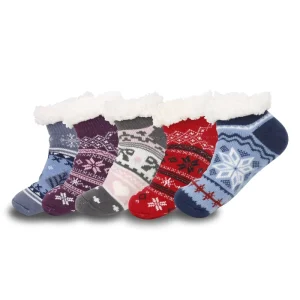 Winter Ankle Thick Acrylic Fiber Floor Socks Warm Plush Anti Slip Rubber Dots Home Use Unisex Best Socks