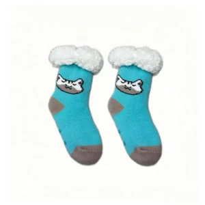 Winter Anti-Slip Sherpa Lined Knitted Sleeping Socks