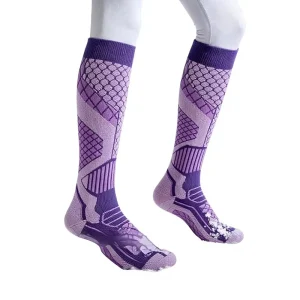 Winter Autumn Cotton Compression Ski Socks Men Women Cycling Mountaineering Windproof Cold Warm Non Slip Moisture Wicking Long