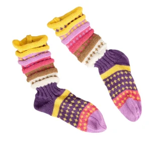 Winter Breathable Crew Thick Woolen Home Socks Women Warm Slouchy Knitted Socks