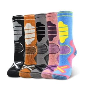 Winter Children Thick Terry Bottom Outdoor Ski Socks Sports Long Tube Thermal Merino Wool Socks