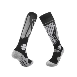 Winter Children’s Professional Ski Snow Socks Thickened Merino Wool Knitted Long-Tube Warm Quick Drying Breathable Anti-Slip