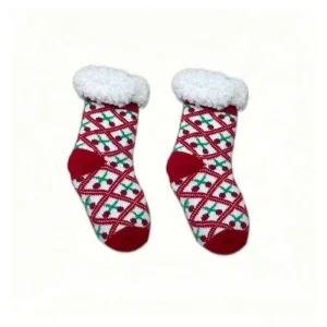 Winter Comfortable Anti Slip Knitted Snowflake Socks for Infants