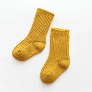 Winter Cotton Sock Kid Infant Solid Color Thicken Baby Socks