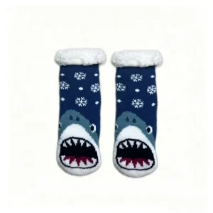 Winter Cozy Snowflake Crew Socks Anti Slip Disposable