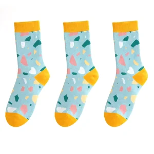 Winter Crew 100% Cotton Antibacterial Thermal Casual Sports Socks Cold Protection Solid Running Free Size