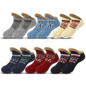 Winter Essential Indoor Home Slipper Socks Winter Warm Non slip Sleep Socks Men’s Floor Socks