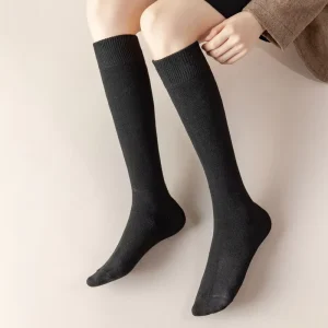 Winter Knee High Wool Socks for Women Long Fluffy Soft Tube Socks with Custom Logo OEM Thicken Cushion Winter Socks