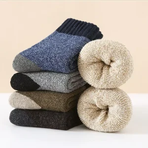 Winter Men Plush Thick Terry Socks Men Wool Socks