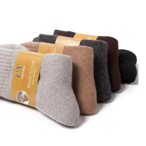 Winter Men Thermal Thick Warm Long Tube Wool Thick Cotton Men Socks