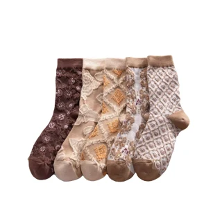 Winter New Sweet Women Socks Cute Breathable Sweat Absorbent Cotton Women Socks
