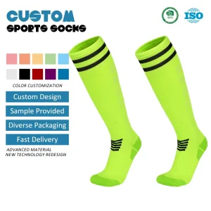 Winter Professional Custom Long Sports Football Socks Men Women Nylon Terry Cloth Bottom Sweat Absorbent Anti Slip Soccer Socks