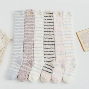 Winter Season Thick Warm Fuzzy Socks Soft Long Over Knee Fluffy Socks for Women