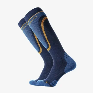Winter Ski Merinowool Knee High Anti-Bacterial Jacquard Technology Knitted Breathable Thick Cushion Quick Dry Sports Socks