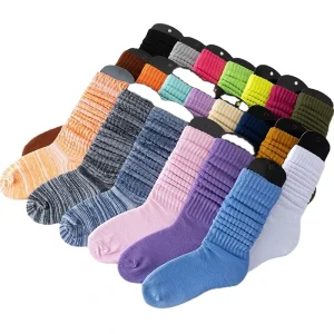 Winter Socks Customize Socks Stylish Knitted Long Tube Socks for Lazy Walking and Warmth for Men and Women