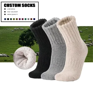 Winter Socks High Quality Warm Women Wool Socks Thermal Warm Hiking Custom Socks