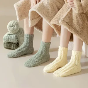Winter Socks Woman Men Fluffy Thick Thermal Cozy Soft Fuzzy Socks Warm Home Sleeping Socks