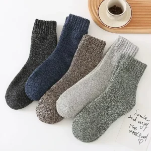 Winter Super Thicker Warm Socks Wool Male Men Against Cold Snow Terry Sheep Wool Nordic Socks