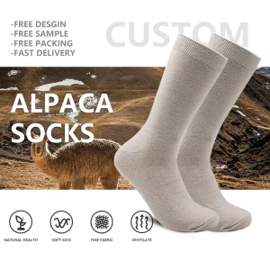 Winter Thermal Warm Sweat Absorption Alpaca Socks Wool Socks Manufacturers Custom MOQ