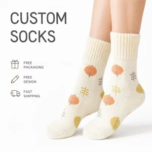 Winter Thick Cozy Fluffy Women Ankle Socks Eco Friendly Breathable Solid Color High Quality Warm Alpaca Wool Daily Use