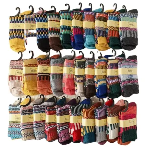 Winter Thick Terry Warm Rabbit Wool Women’S Socks Thick Retro Men’S Socks