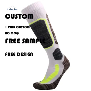 Winter Thick Terry Warm Snowboard Socks Women Men Knee High Thermal Custom Ski Hiking Socks