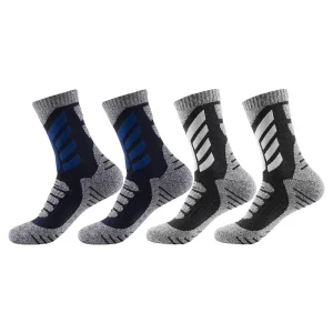 Winter Thick Warm Crew Socks for Men Women Breathable Hiking Ski Socks with Cuff Logo Outdoor Sports Use