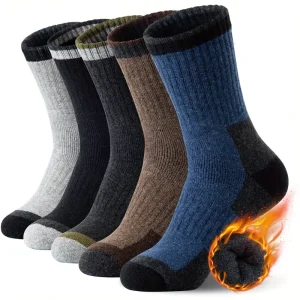 Winter Thick Wool Socks Outdoor Sports Men Crew Warm Acrylic Wool Socks for Hiking Climbing
