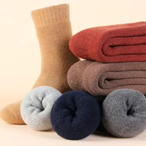 Winter Thickened Long Tube Crew Merino Wool Socks Heated Breathable Casual for Men Women Minimum Order 5 Pairs