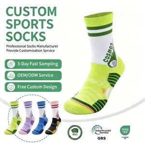 Winter Unisex Sports Tennis Socks Antibacterial Breathable Moisture Wicking Mid Calf Badminton Socks