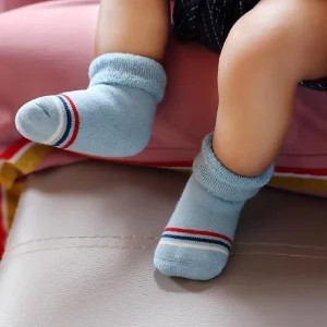Winter Warm Baby Crew Socks Knitted Digital Print Soft Cotton Anti Slip Standard Thickness Needle Detection 7 Day Sample Lead